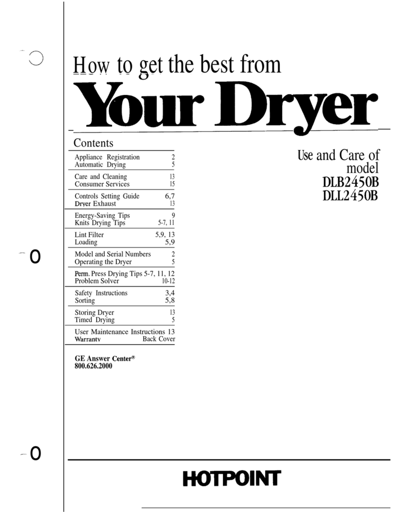 Hotpoint DLB2450B Installation instructions