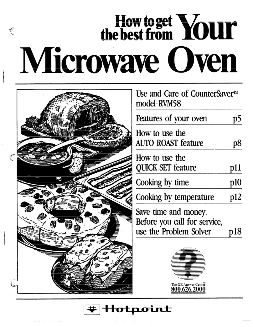 Hotpoint Counter Saver RVM58 Installation instructions