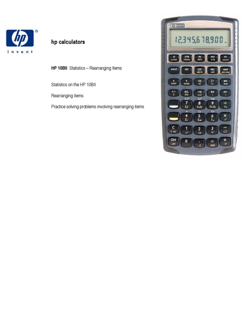 HP 10bII Manual