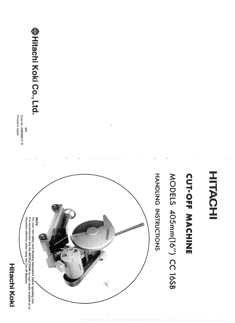 Hitachi CC 16SB Handling instructions
