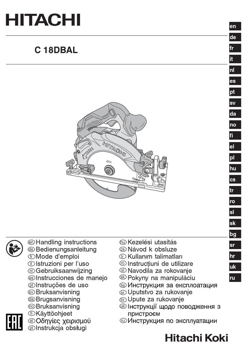 Hitachi C 18DBAL User manual