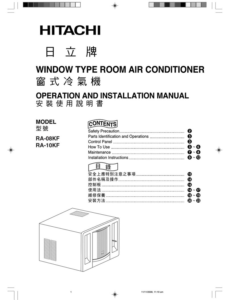 Hitachi RA-08KF Specification sheet