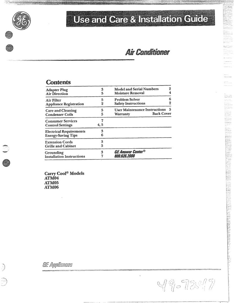 GE Carry Cool ATM04 Training manual
