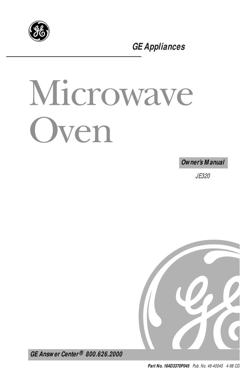 GE JE320 User manual