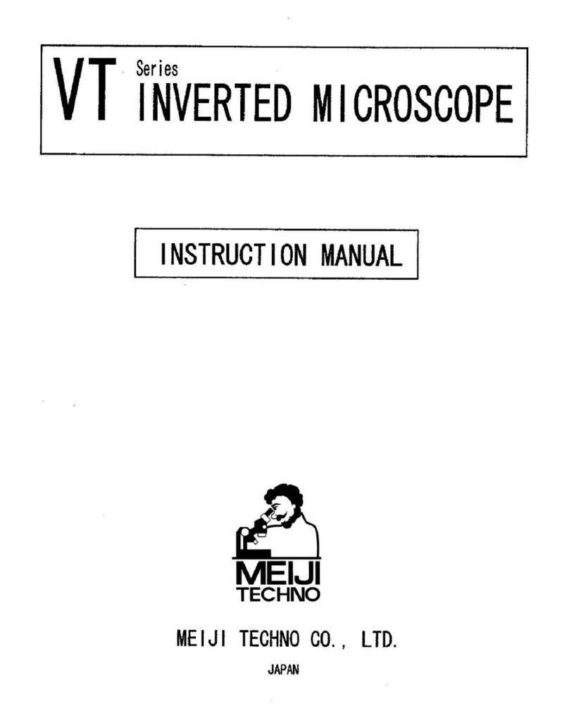Meiji Techno VT Series User manual