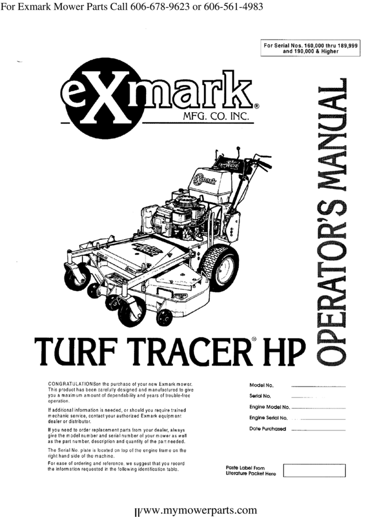 Exmark Turf tracer HP User manual