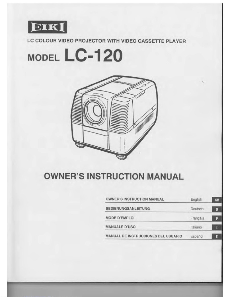 Eiki LC-120 Owner's instruction manual