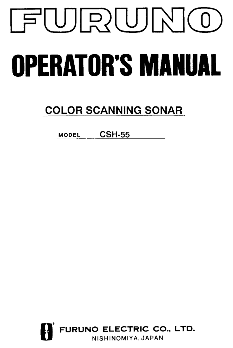 Furuno COLOR SCANNING CSH-55 Operator's manual