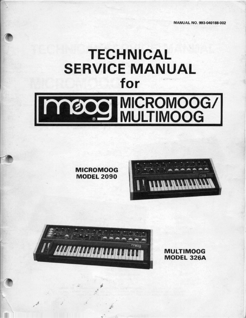 Moog Multimoog 326A Operating manual