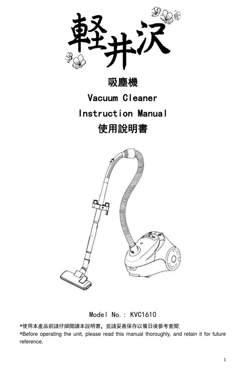 KARUIZAWA KVC1610 instruction manual