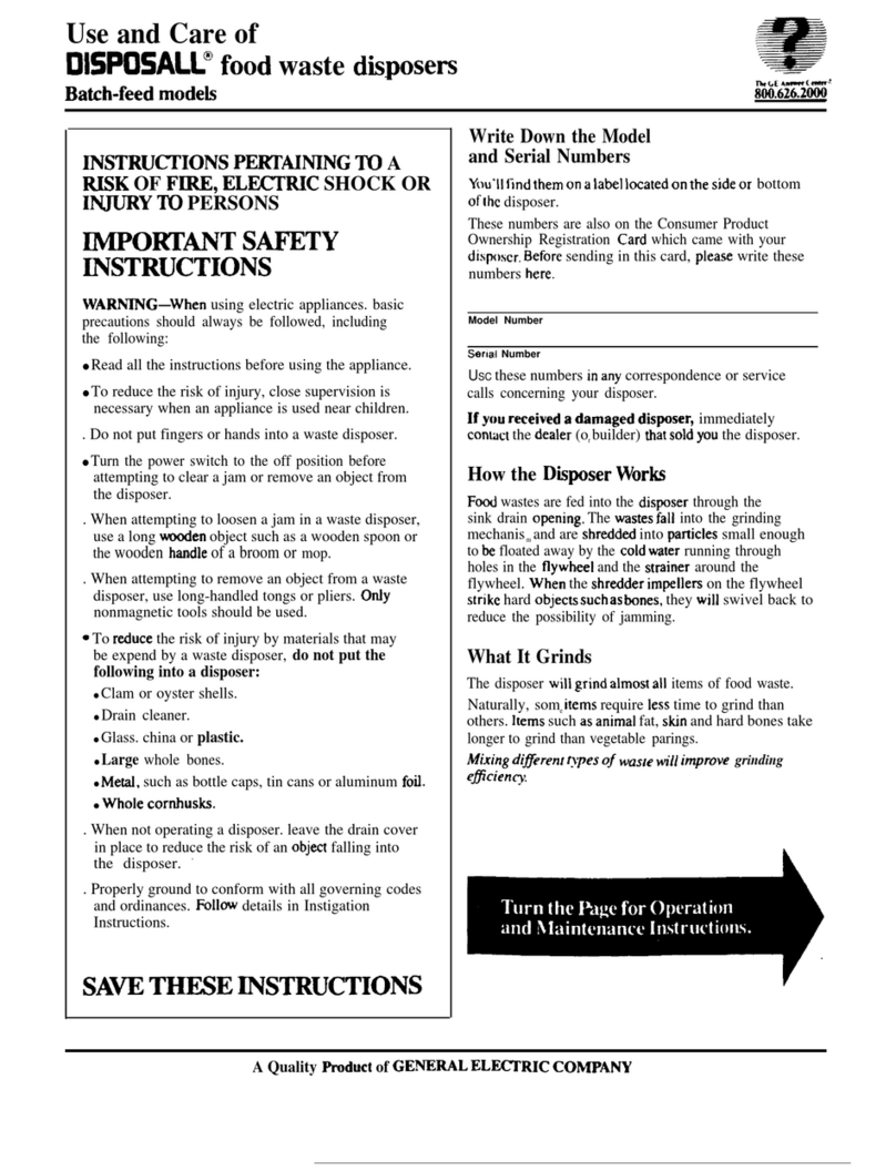GE Batch-feed Series Installation instructions GE Batch-feed Series Installation instructions