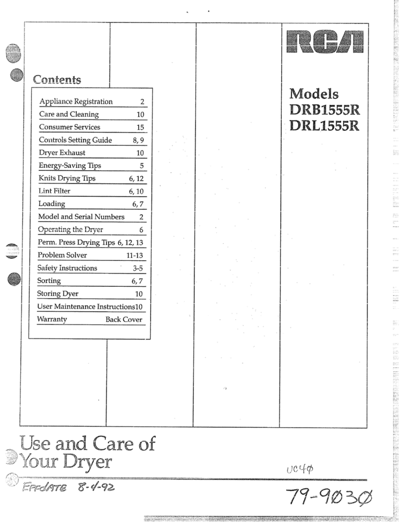 RCA DRB1555R Installation instructions
