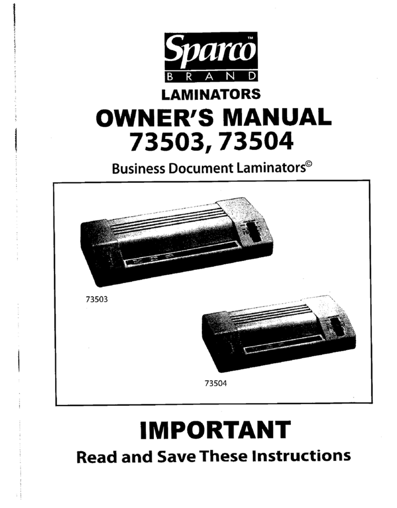 Spar 73503 owner's guide