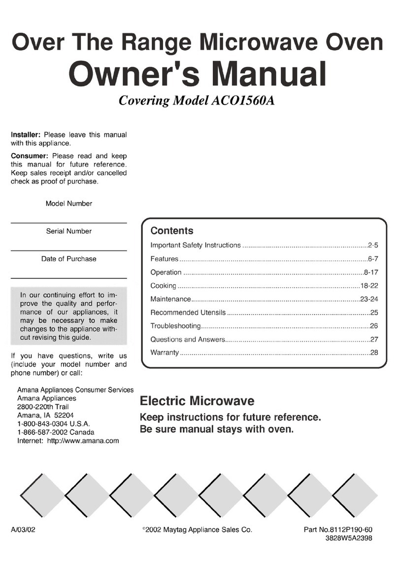 Maytag ACO1560A owner's guide