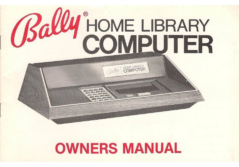 Bally HLC owner's manual