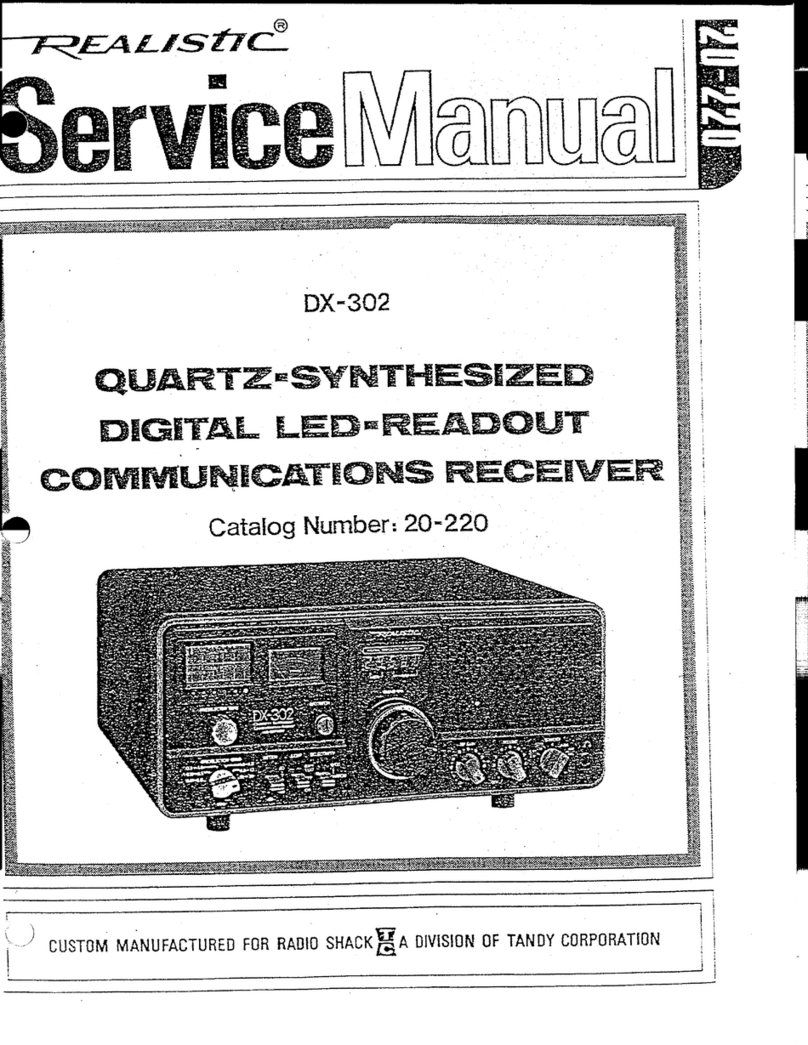 Realistic DX-302 Service manual