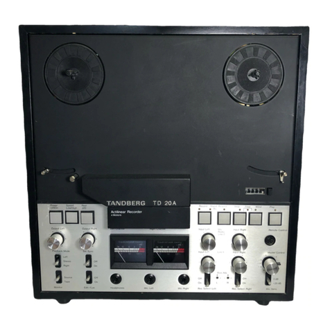 TANDBERG TD 20 A operating instructions