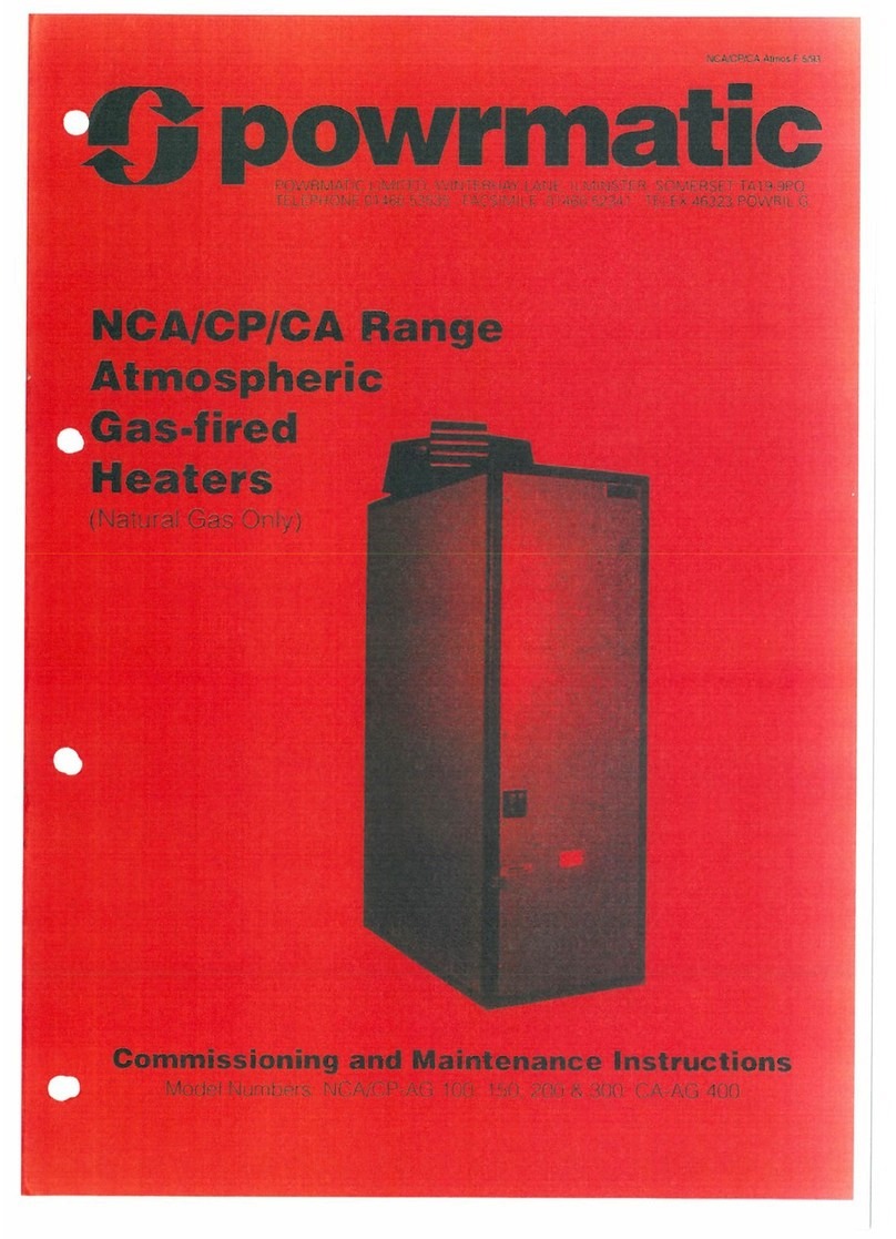 Powrmatic NCA series User manual
