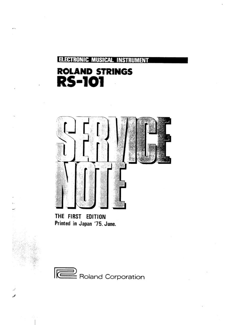 Roland RS-101 Strings Quick start guide