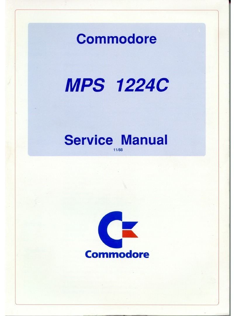 Commodore MPS 1224C User manual Commodore MPS 1224C User manual