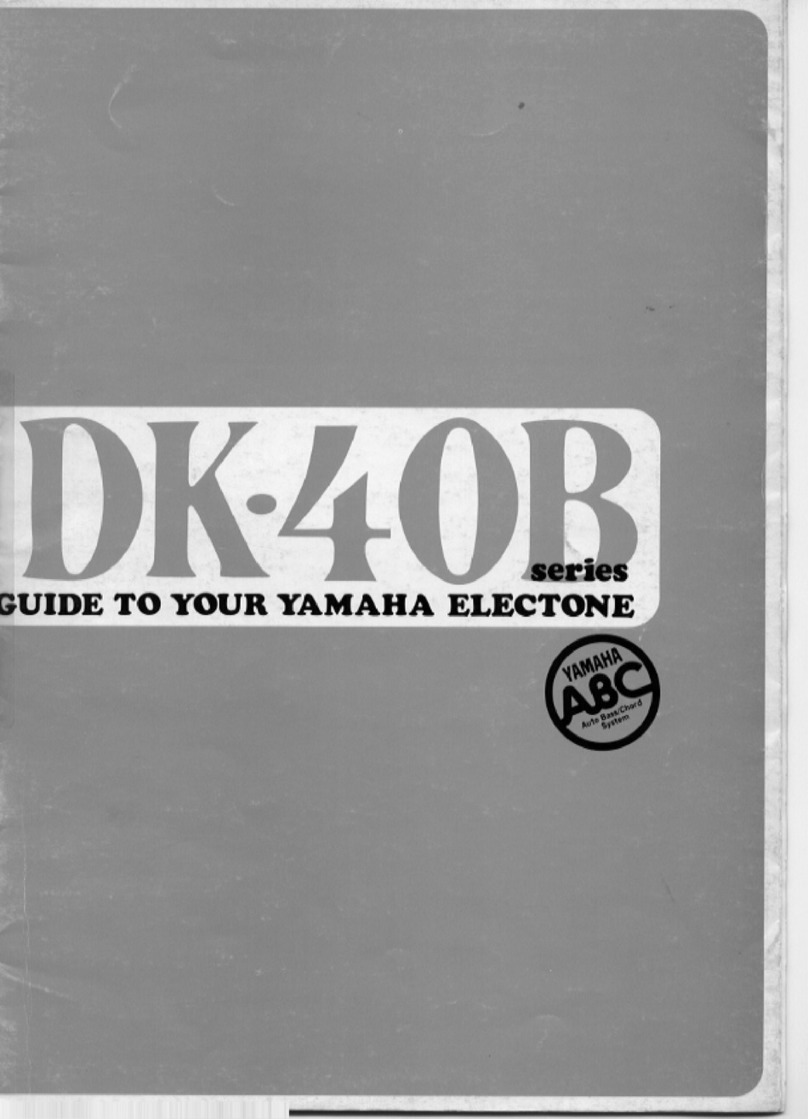 Yamaha Electone DK-40B Series User manual