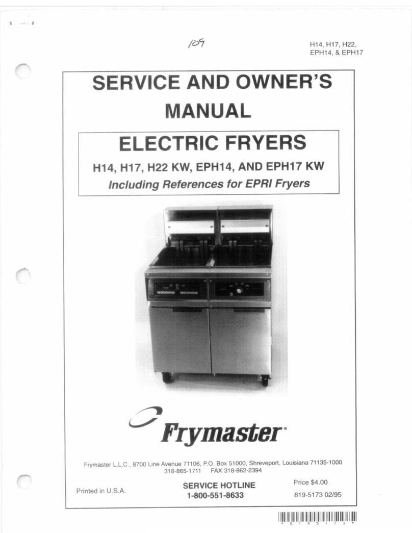Frymaster H14 Series User manual