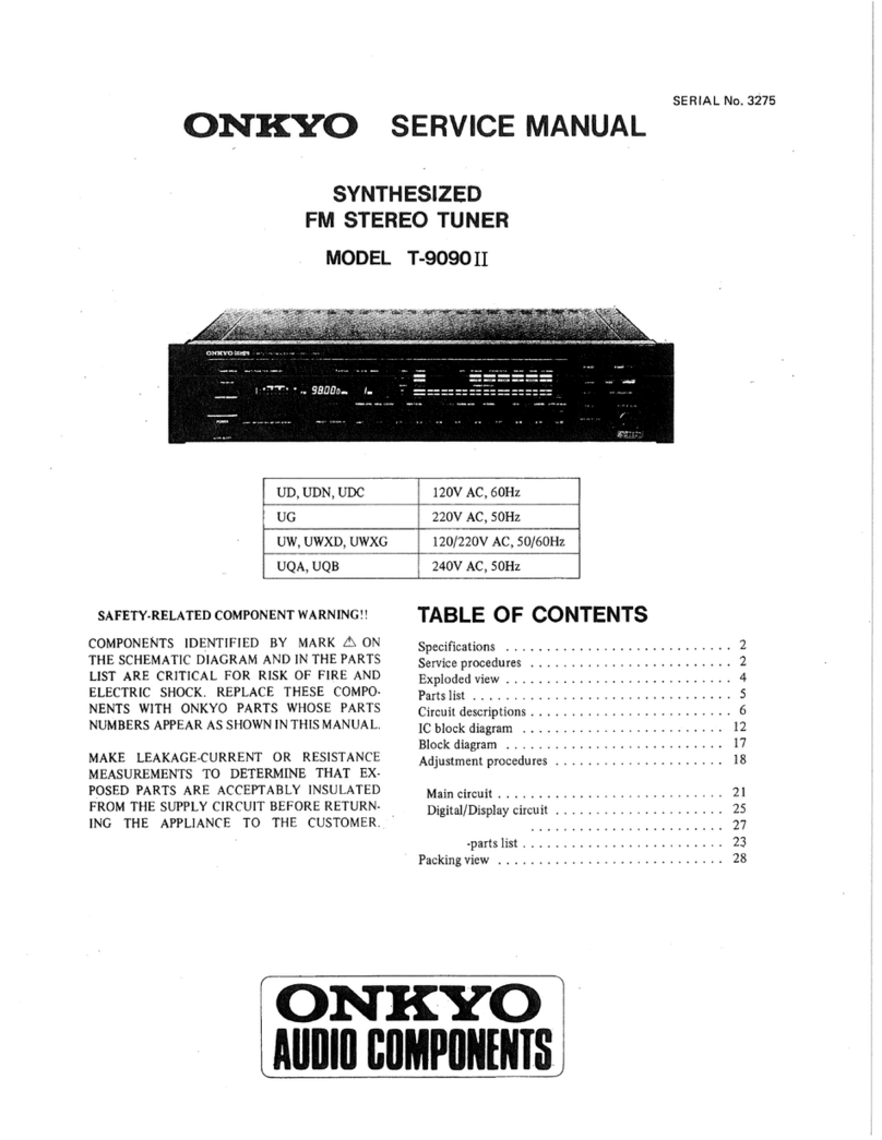 Onkyo T-9090 II User manual