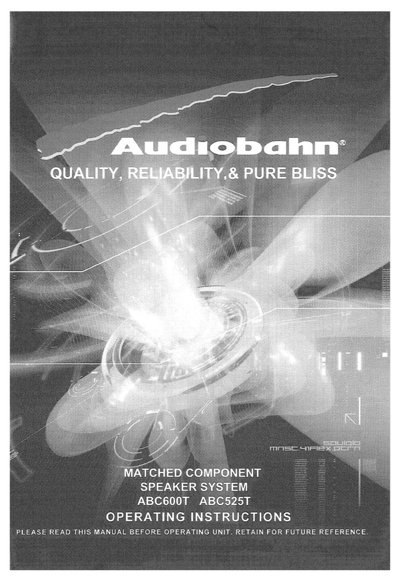 AudioBahn ABC600T operating instructions AudioBahn ABC600T operating instructions