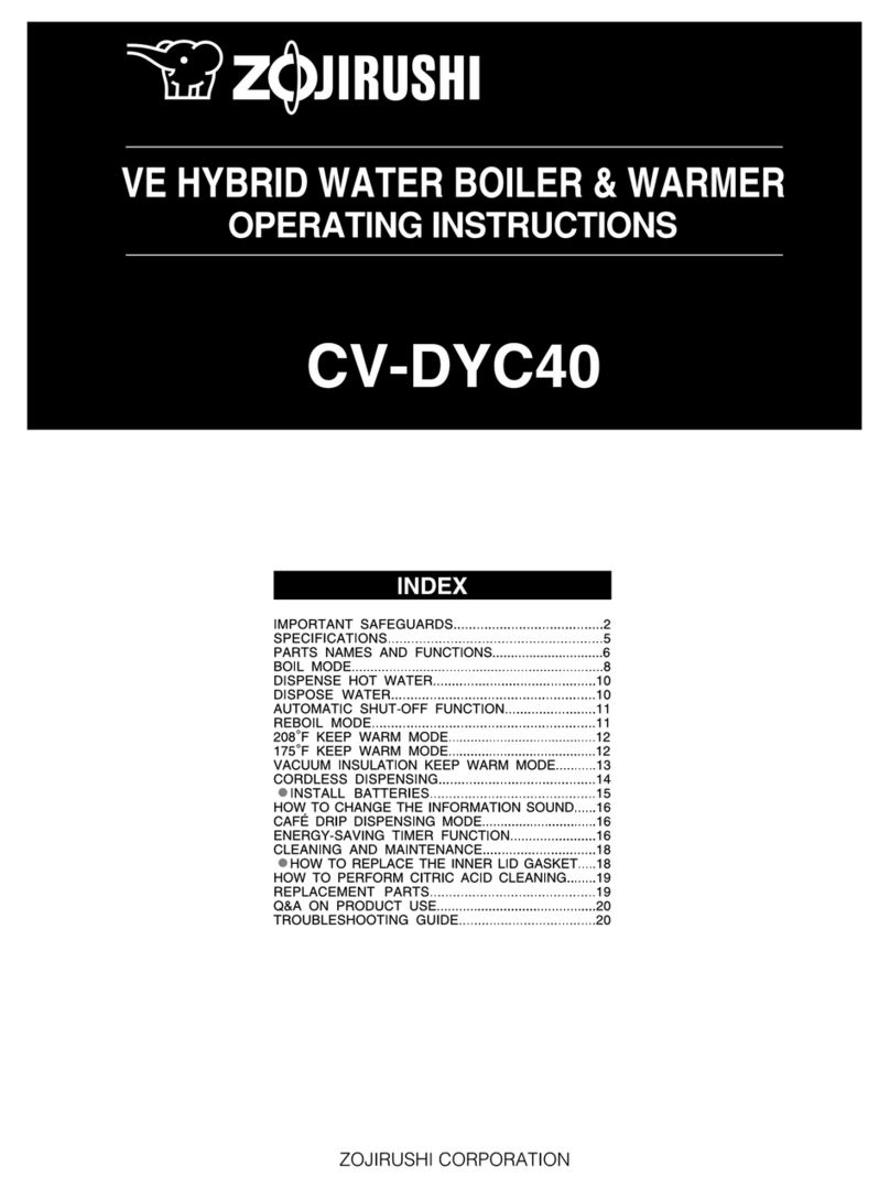 Zojirushi CV-DYC40 User manual Zojirushi CV-DYC40 User manual