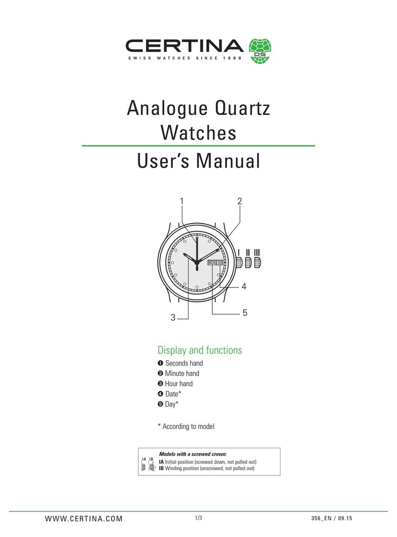 Certina IA User manual