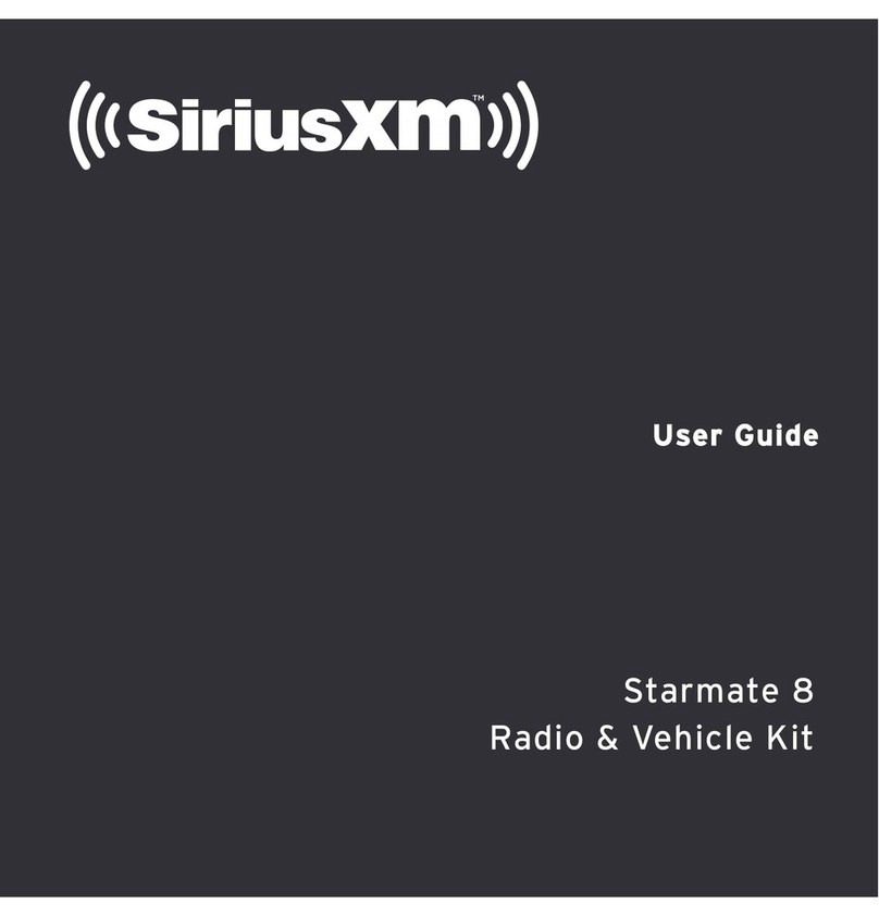 Sirius XM RAdio Starmate 8 user guide