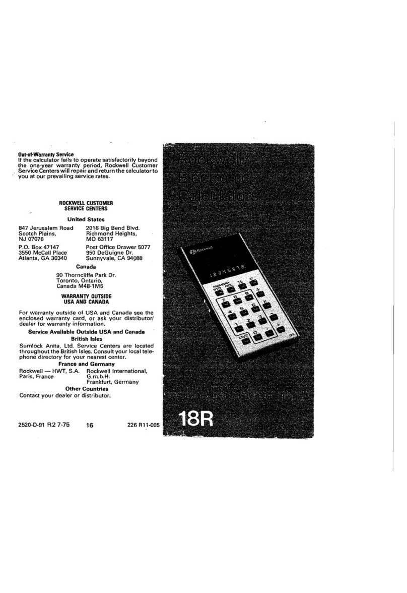 Rockwell 18R user manual