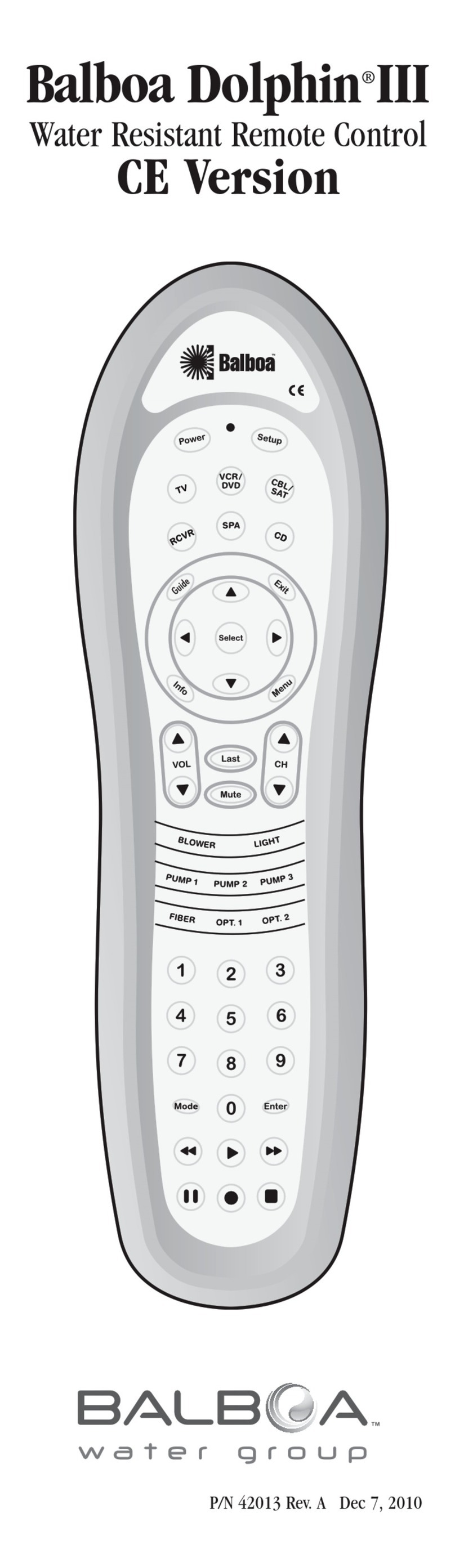 Balboa Water Group Dolphin III user manual