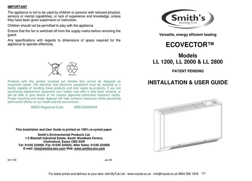 Smith's Heating First ECOVECTOR LL 1200 Operation manual
