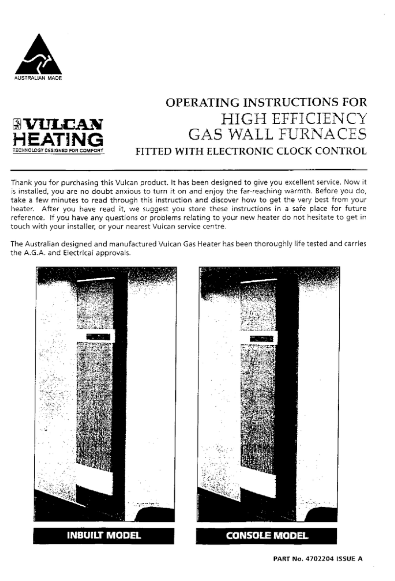 Vulcan Heating Silhouette operating instructions
