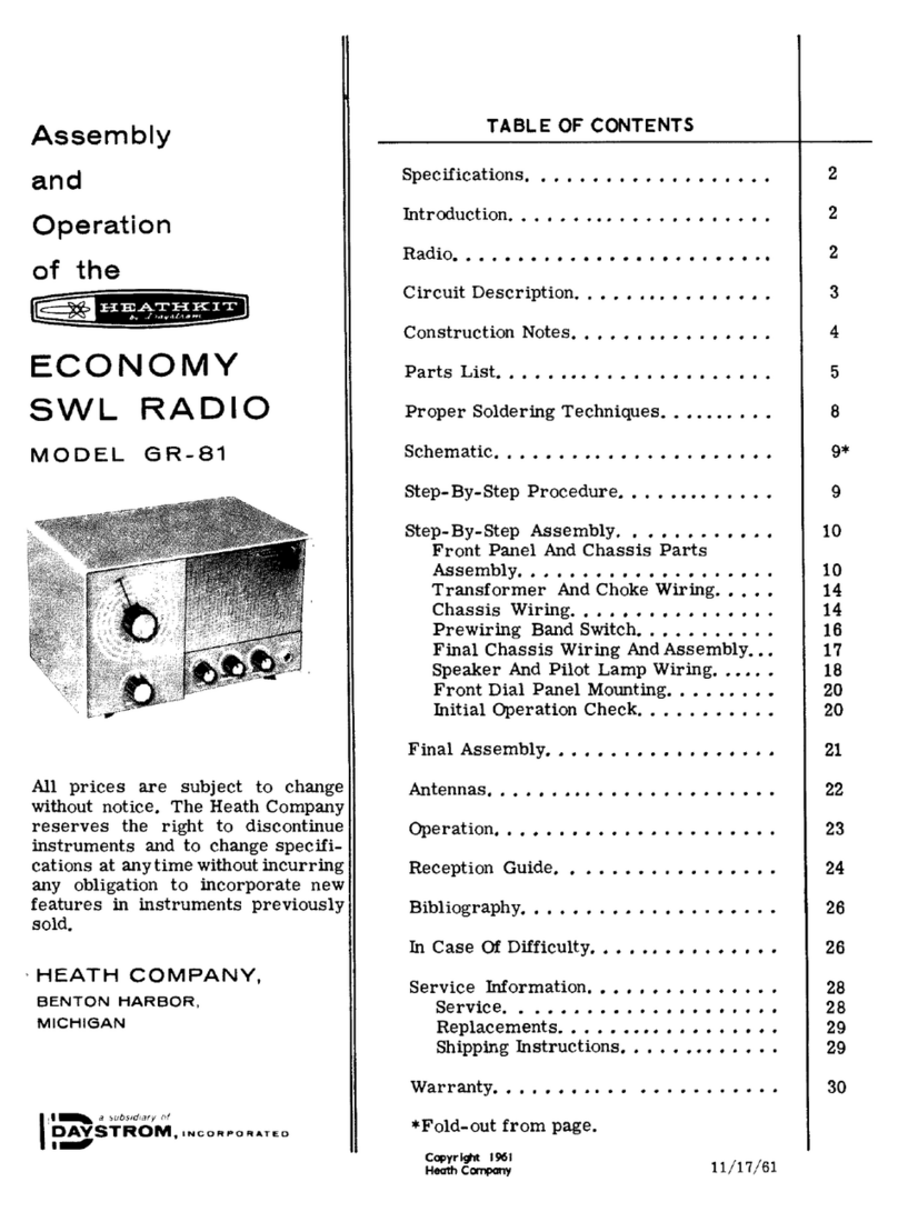 Heathkit GR-81 Installation instructions