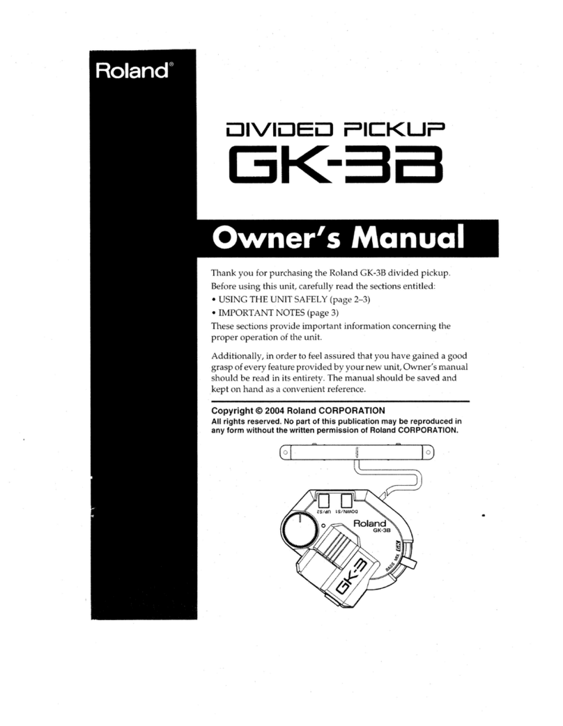 Roland GK-3B User manual
