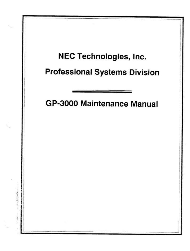 NEC GP-3000 User manual