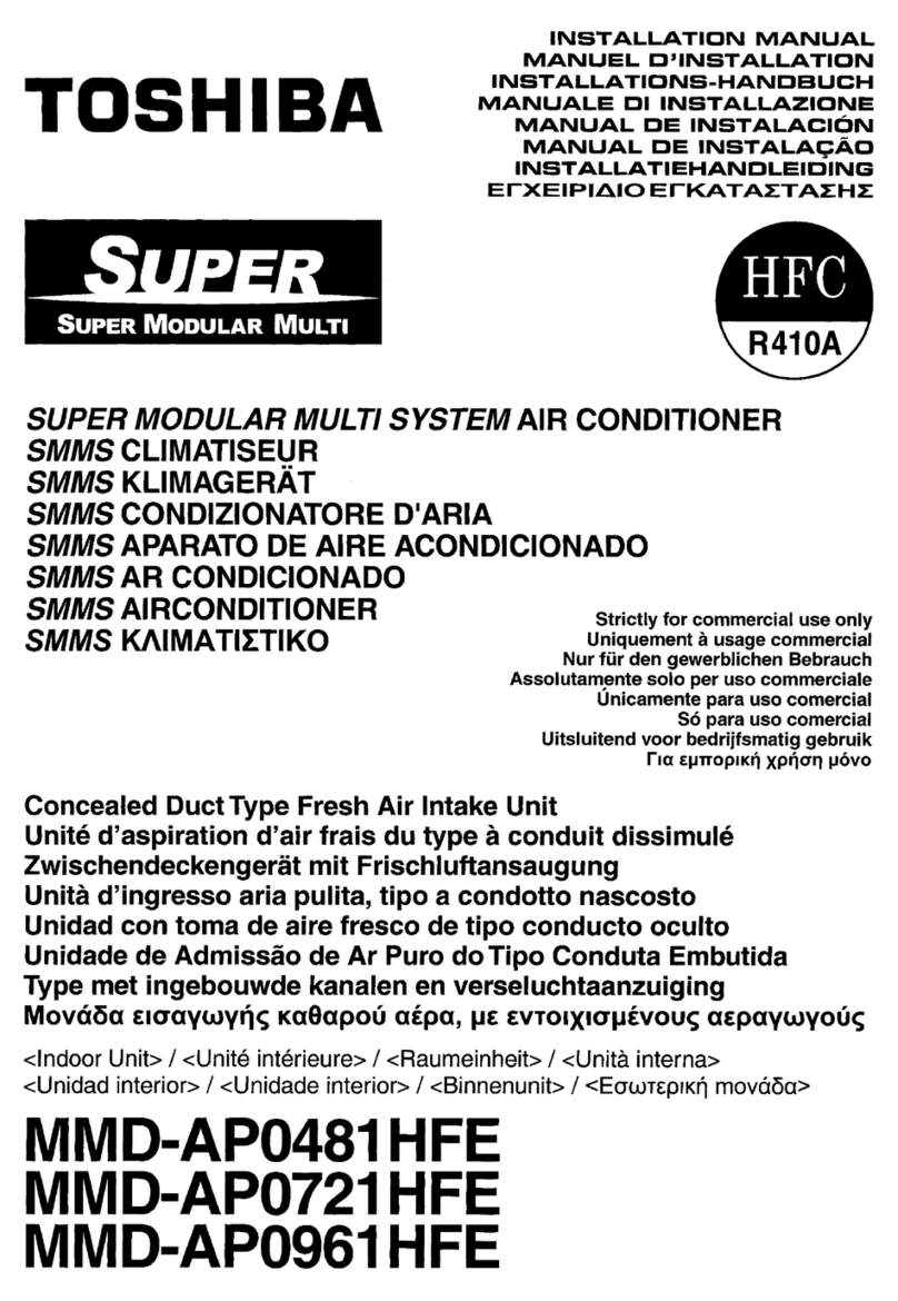 Toshiba MMD-AP0481HFE User manual