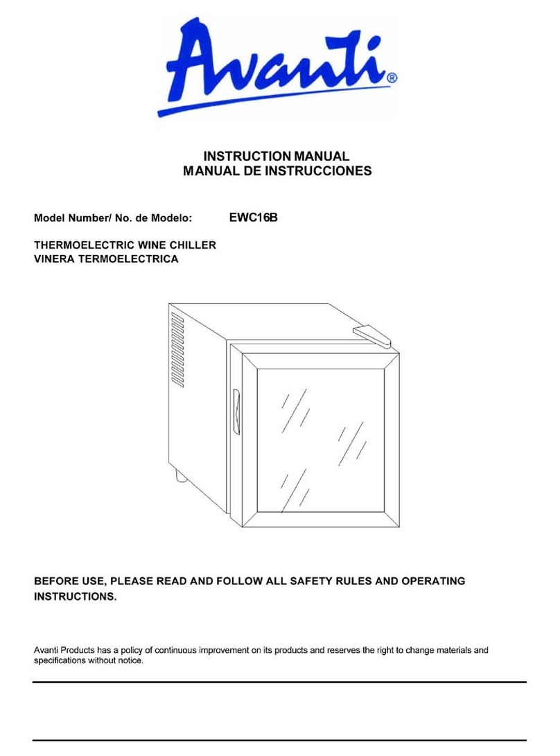 Avanti EWC16B User manual