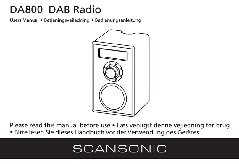 Scansonic DA800 user manual