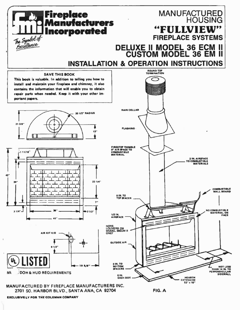 FMI Deluxe II 36 ECM II Installation instructions