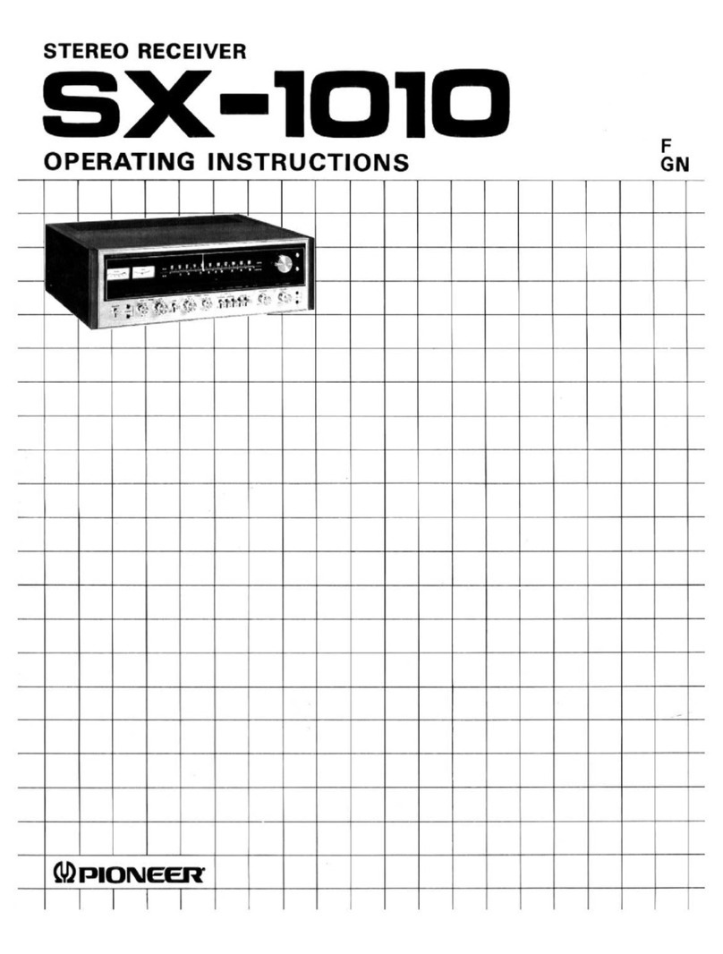 Pioneer SX-1010 User manual