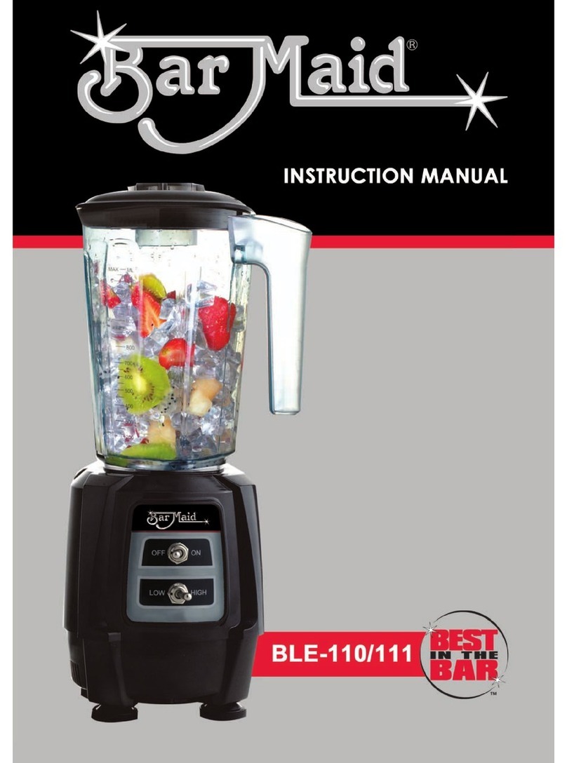 Bar Maid BLE-110 User manual