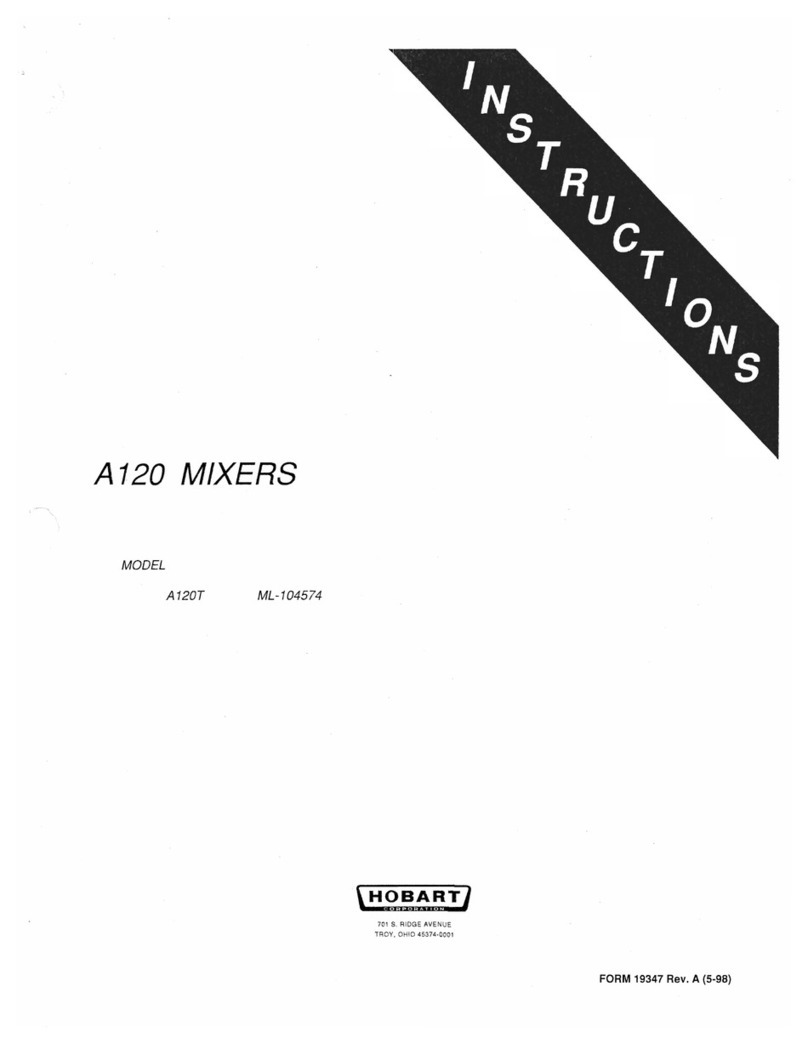 Hobart A120T User manual Hobart A120T User manual