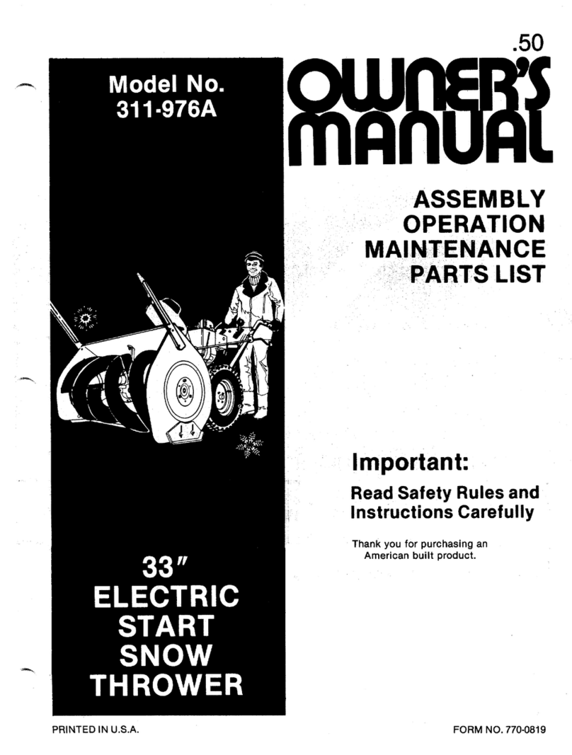 MTD 311-976A User manual