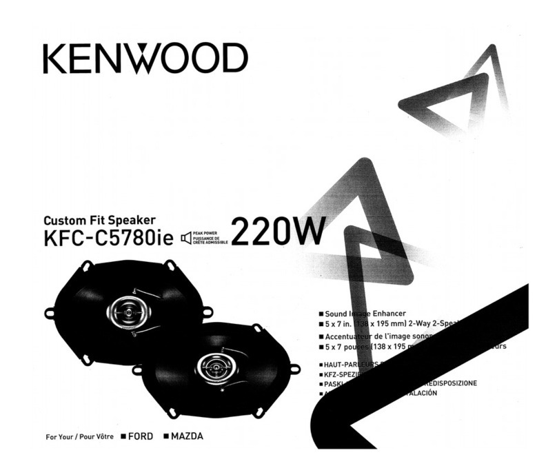 Kenwood KFC-C5780ie User manual Kenwood KFC-C5780ie User manual