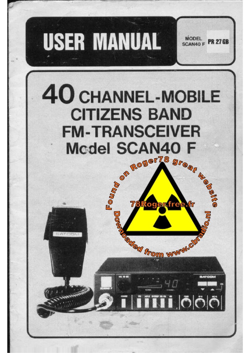 Satcom SCAN40 F user manual