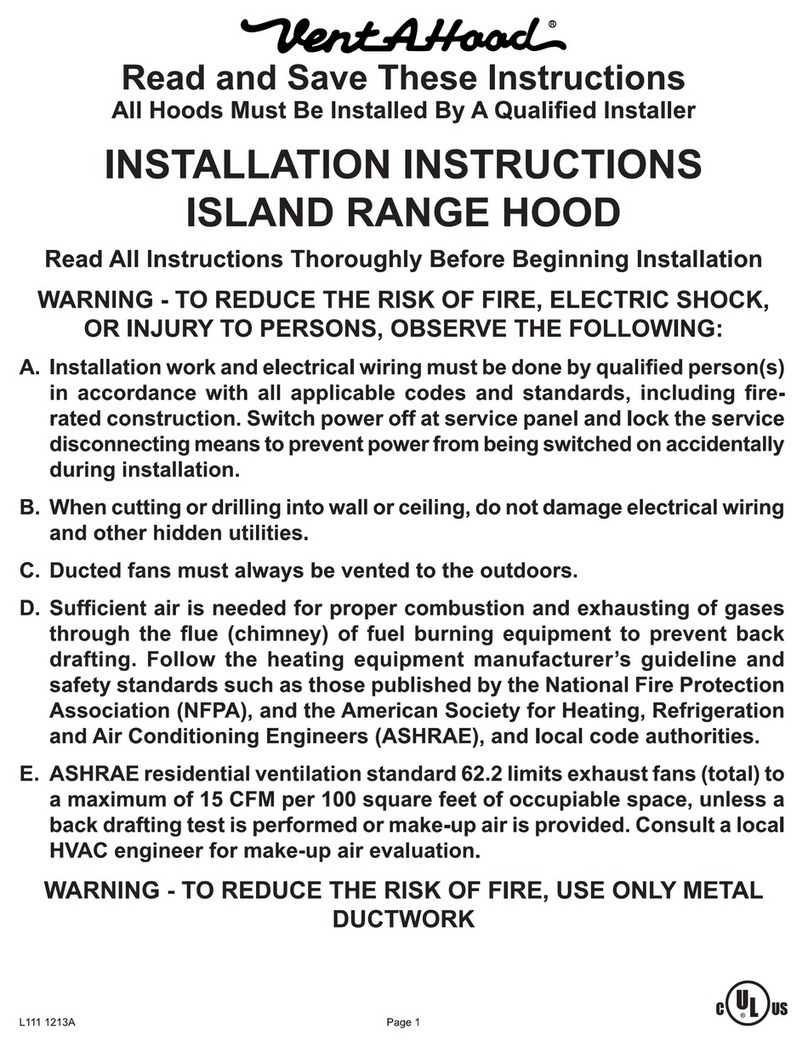 VentAHood PYH302266 installation instructions