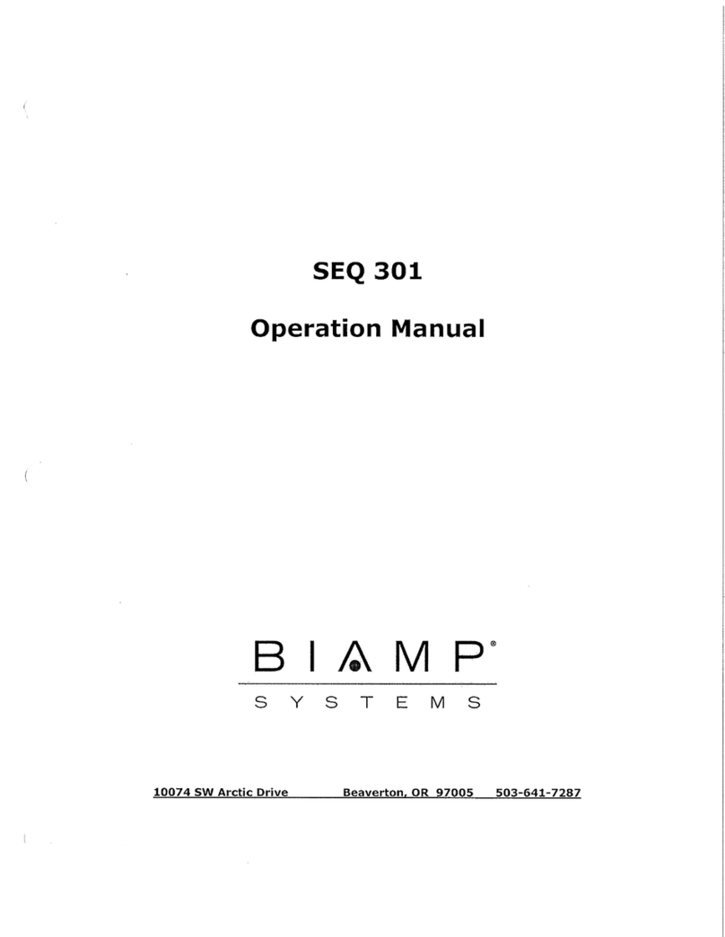 Biamp 301 User manual